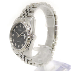 ROLEX Rolex Datejust 10P Diamond 116234G SS/WG Automatic Jubilee Bracelet Computer Dial — Good