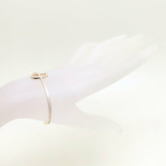 HERMES Chaine d'Ancre Contour Bangle with 0.84ct Diamonds in 18KPG, Women's, 294639 — Like New