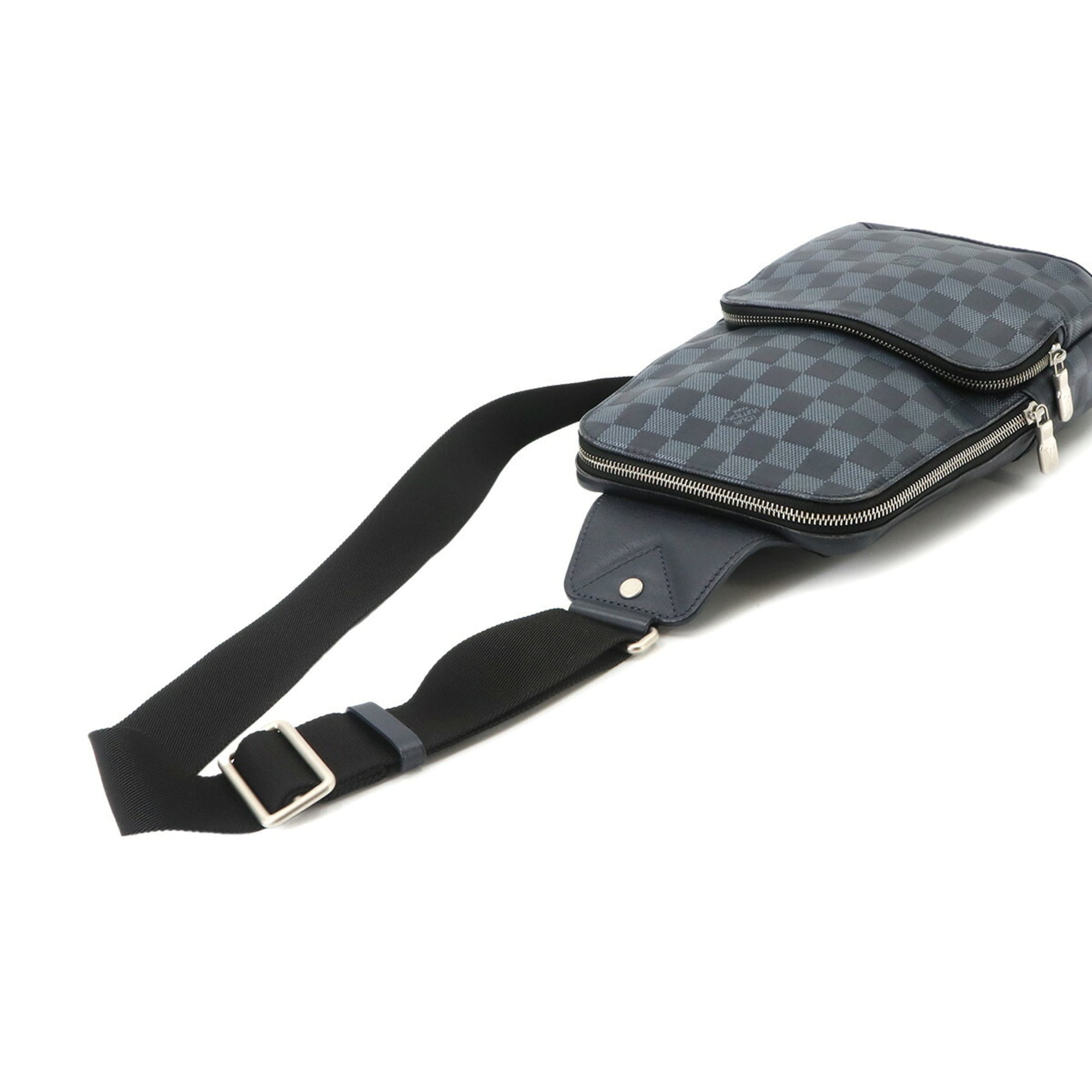 Louis Vuitton Damier Infini Avenue Sling Handbag, Navy, N40303 — Like New