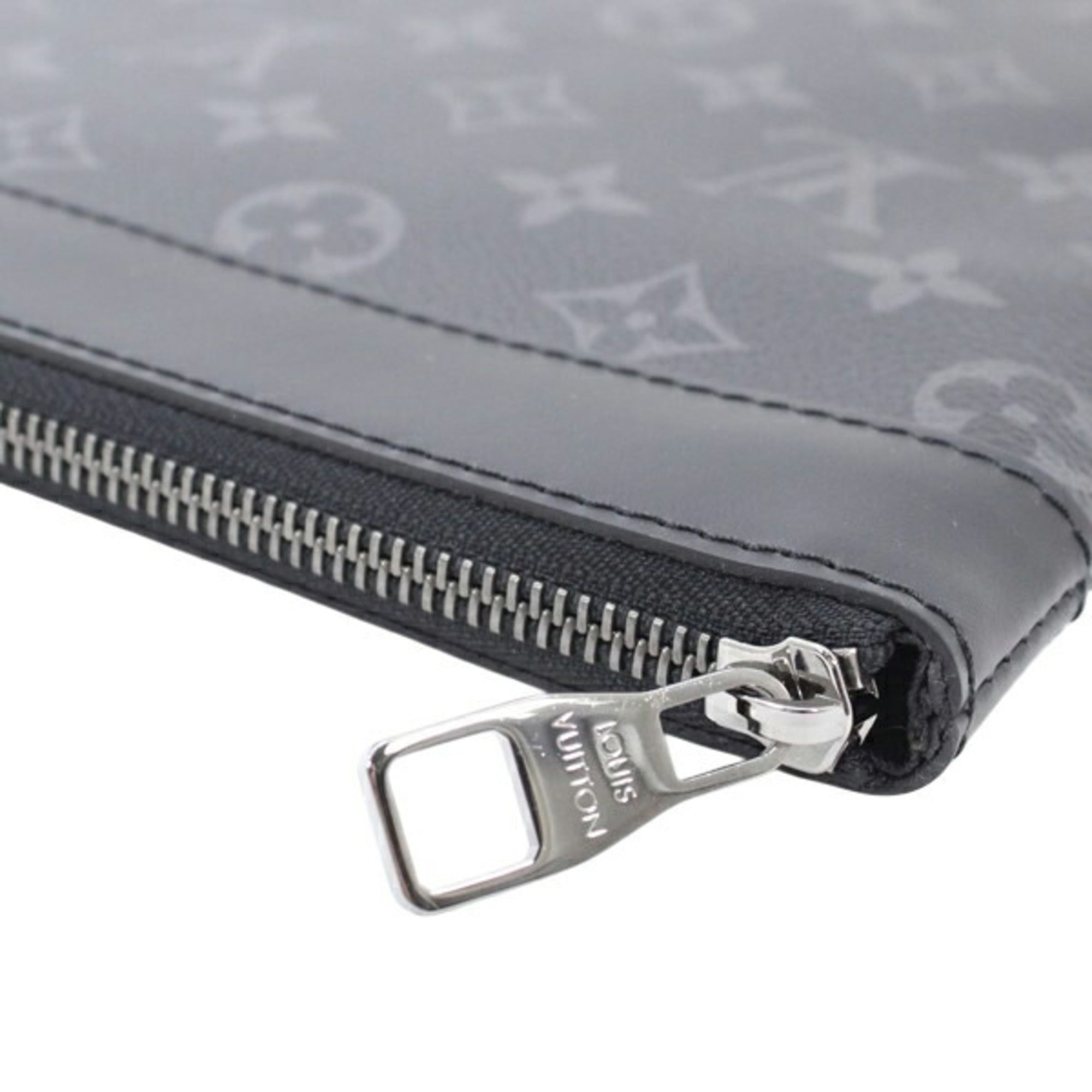Louis Vuitton Pochette Discovery Monogram Eclipse Clutch Bag for Men, M62291, LOUIS VUITTON T6128 — New - Store Return