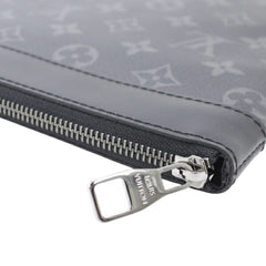 Louis Vuitton Pochette Discovery Monogram Eclipse Clutch Bag for Men, M62291, LOUIS VUITTON T6128 — New - Store Return