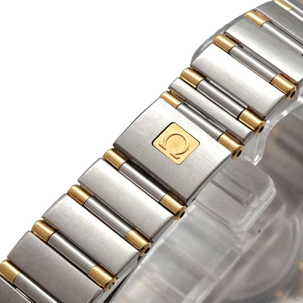 Omega Constellation Mini Combination 1267 30 Ladies' Watch, Diamond Bezel, Silver/YG Yellow Gold, Quartz Watch — Very Good