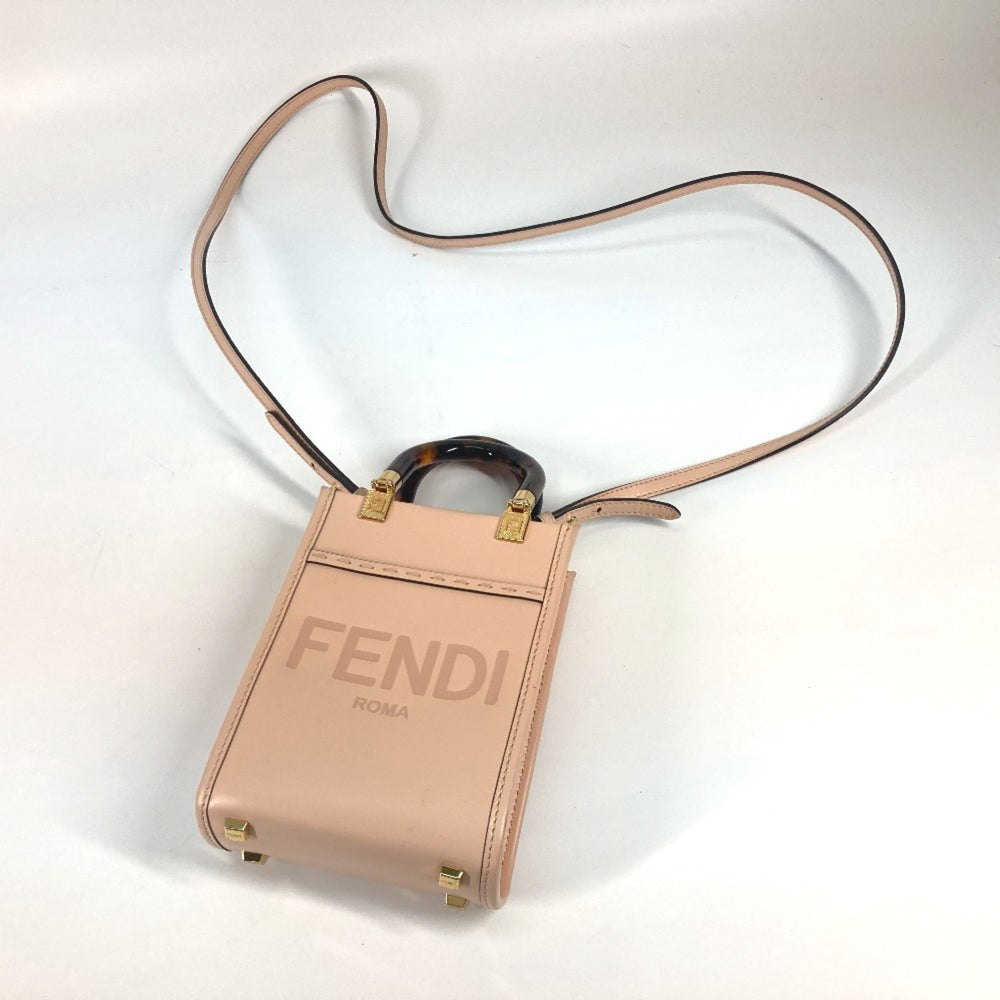 Fendi 8BS051 Shoulder Bag Crossbody bag 2WAY Hand Bag BeigeBased — Like New