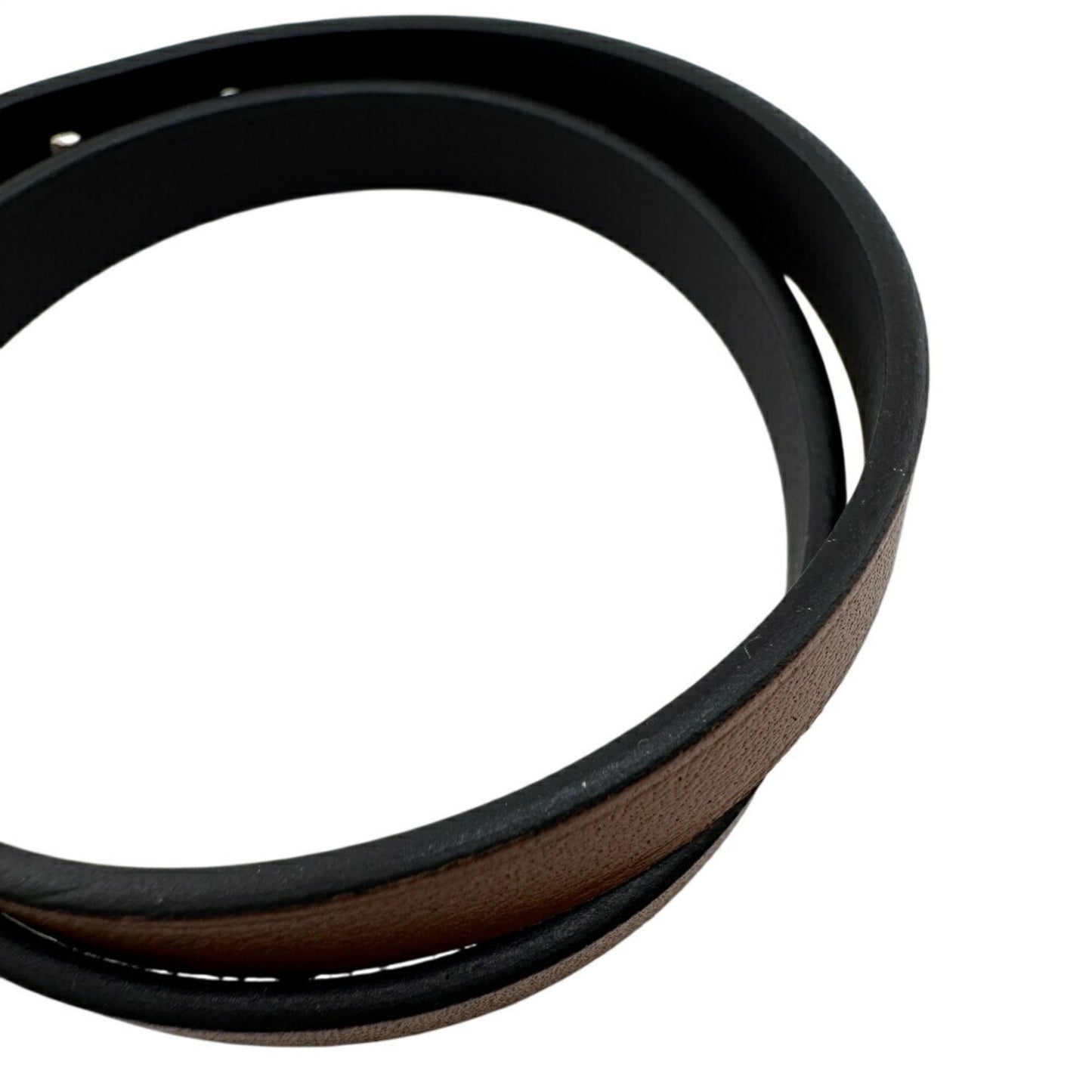 HERMES B-Api Double Tour Bracelet, Brown, Unisex