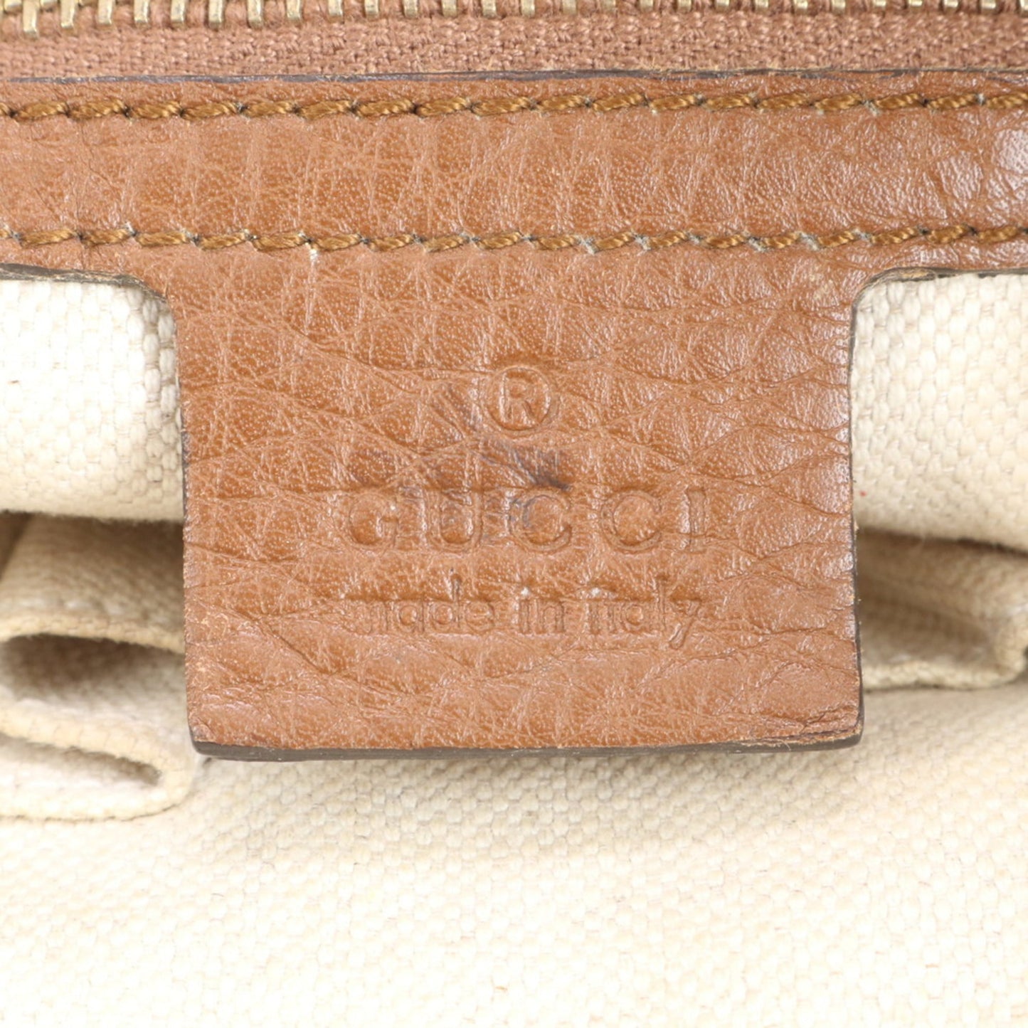 Gucci GG Canvas Bella Bamboo Ribbon Tassel Leather Tote Bag (282300) Women's