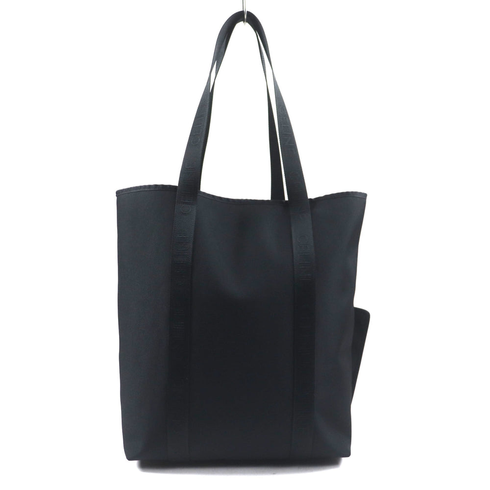 CELINE 11008 Trekking Vertical Cabas Logo Nylon Tote Bag with Pouch, Black, Dust Bag, Made in Italy, Men's — Like New