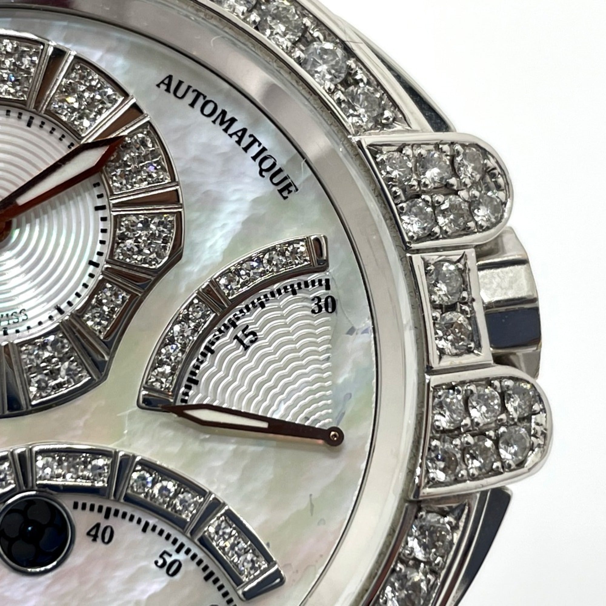 HARRY WINSTON MCRA44W Ocean Chrono Triple Retrograde Automatic Watch, 18K White Gold, Men's — Good