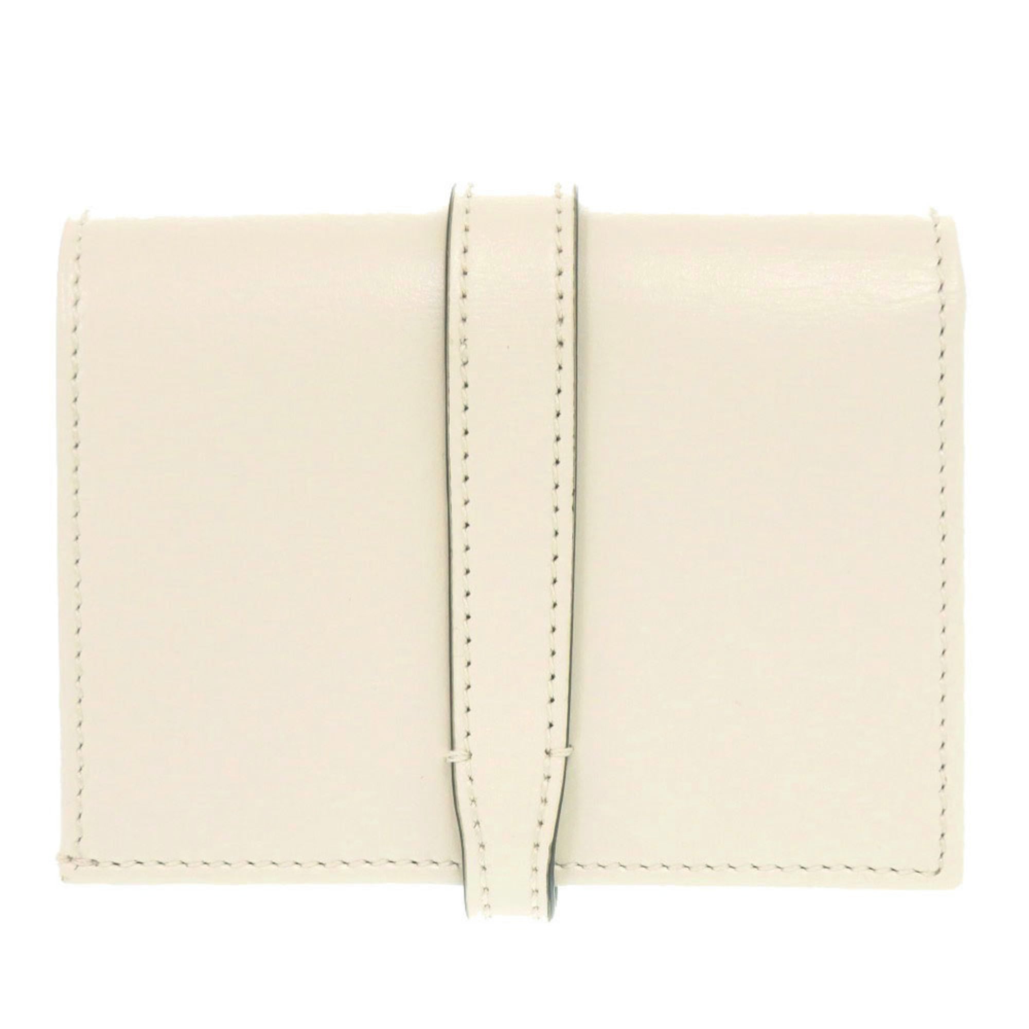Like new Gucci Jackie 1961 645536 leather ivory bifold wallet 1093