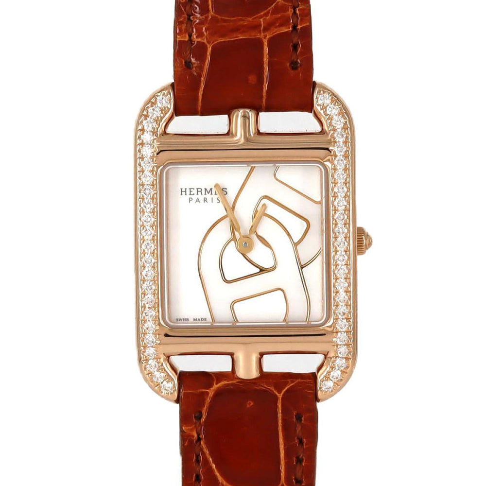 Hermès Cape Cod Chaine d'Ancrejoyer PG D CC1.371 PG/RG Quartz Watch — Very Good