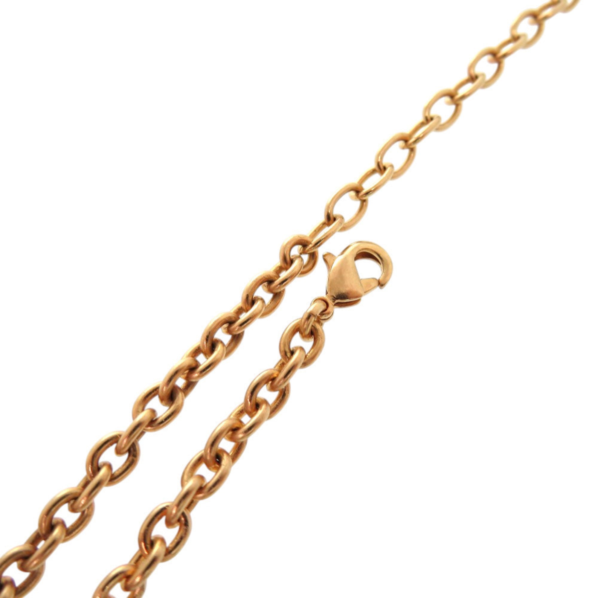 Christian Dior Like new Dior Herbarium Dragonfly Metal Resin Pink Gold Clear Necklace 1506 — Like New
