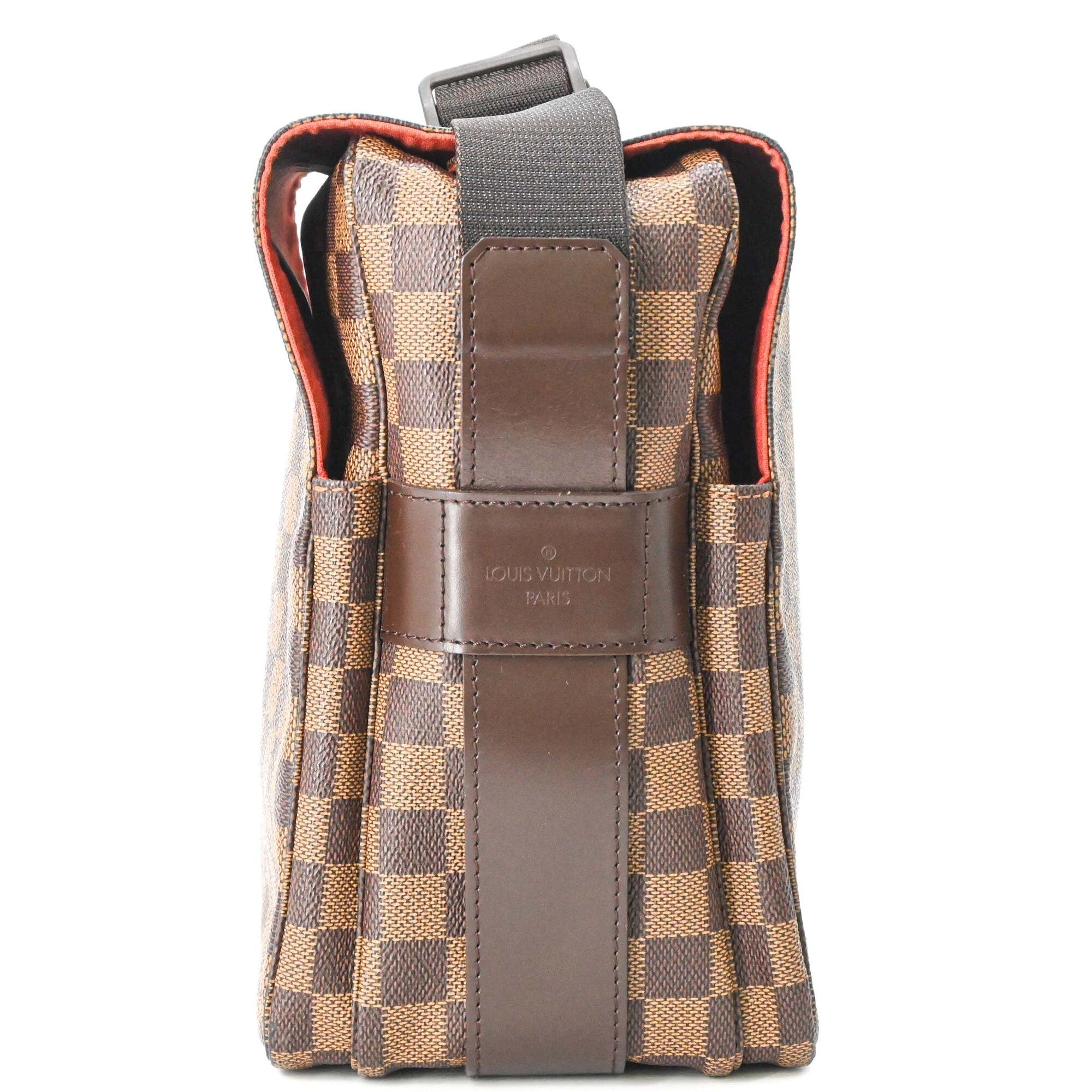 LOUIS VUITTON Naviglio Damier Azur Shoulder Bag, Brown, Men's/Women's, N45255 — Like New
