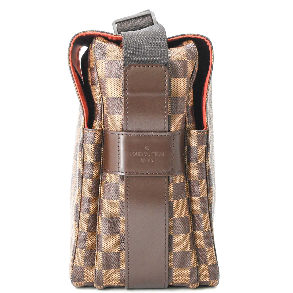 LOUIS VUITTON Naviglio Damier Azur Shoulder Bag, Brown, Men's/Women's, N45255 — Like New