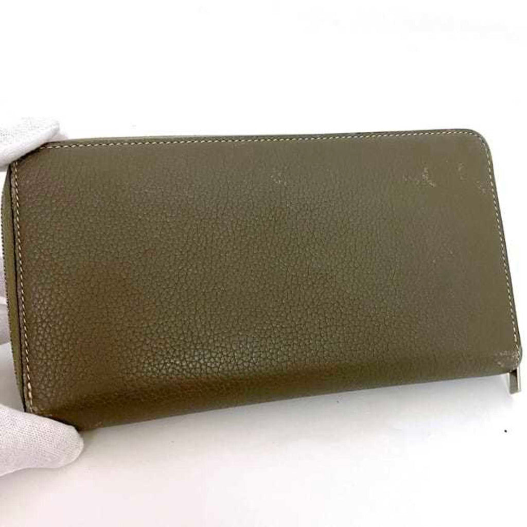 Celine Round Long Wallet Large Zipped ec-22339 Greige 105003AFE.09SO Leather W-LM-3158 CELINE Women's Accessories