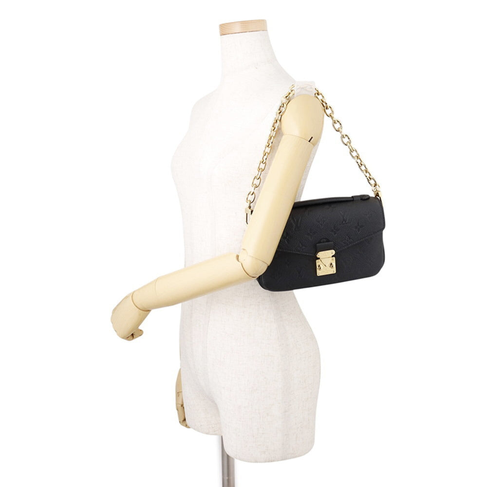Louis Vuitton Monogram Empreinte Pochette Métis EW M46595 2-way Shoulder Bag, Black. Handbag for Women. LOUIS VUITTON — Like New
