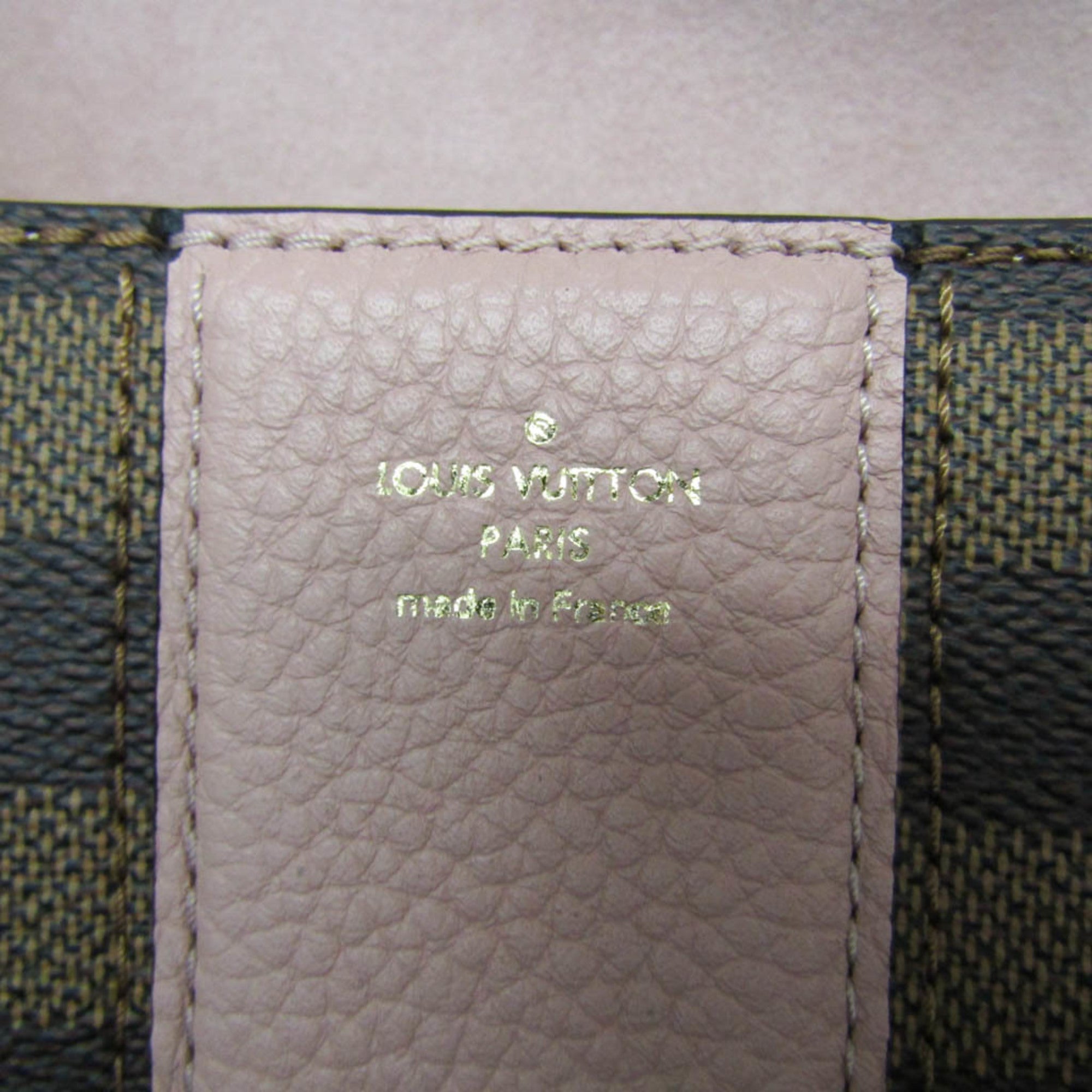 Louis Vuitton Damier Wight N64418 Women's Shoulder Bag Brown,Pink — Like New