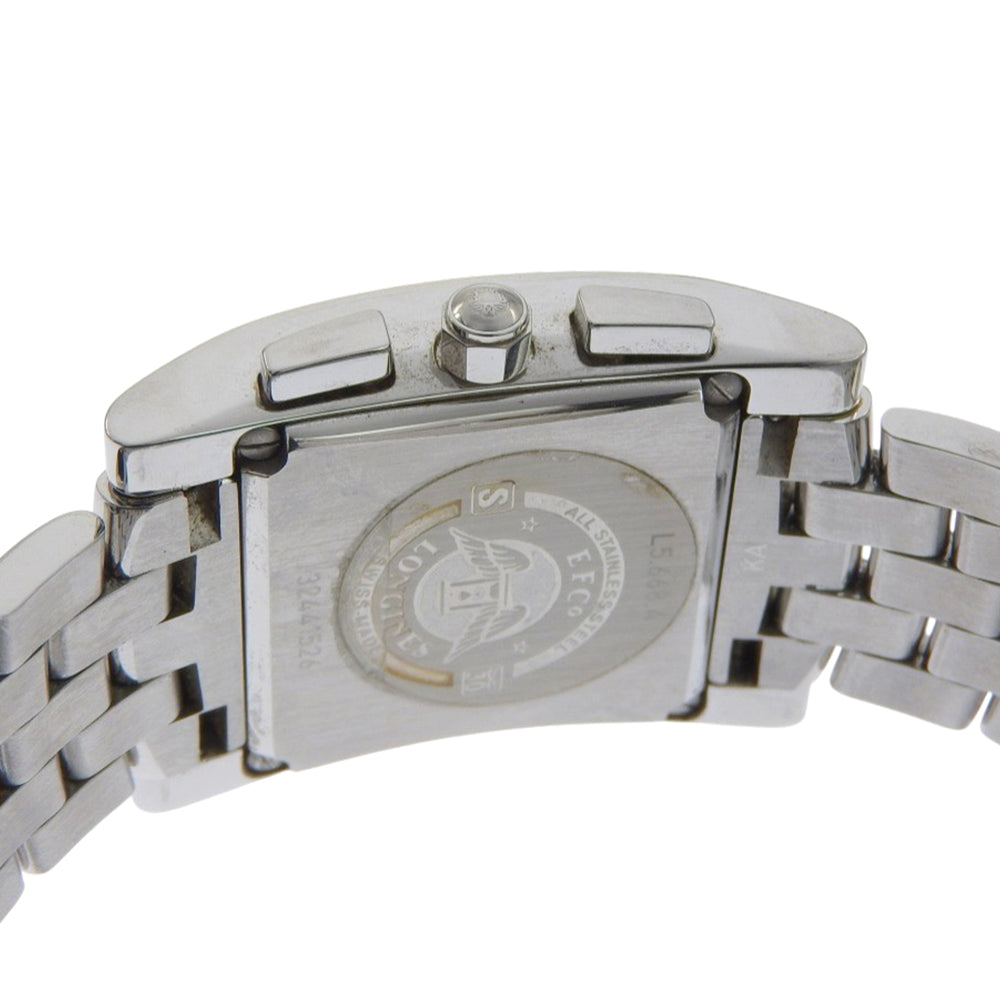 Longines DolceVita watch L5.668.4, stainless steel, quartz, analog, black dial, men's — Good