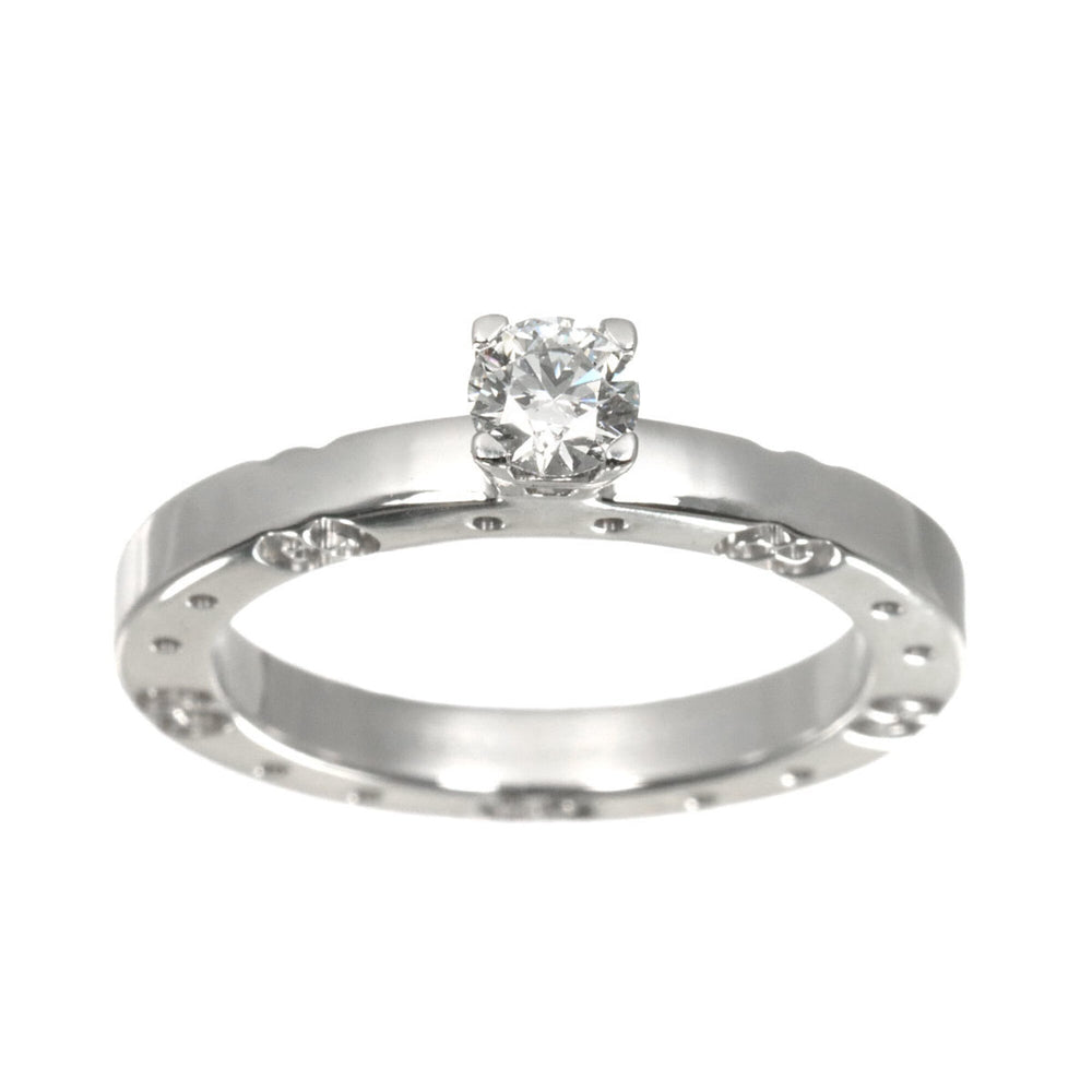 Gucci Icon Solitaire Diamond Ring, 0.24ct F VVS1, Size #9, White Gold (WG) — Like New
