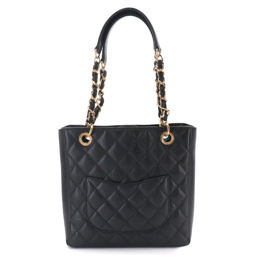 Chanel Matelasse PST Chain Tote Handbag, Caviar Leather, Black, A50994, Gold Hardware — New - Store Return