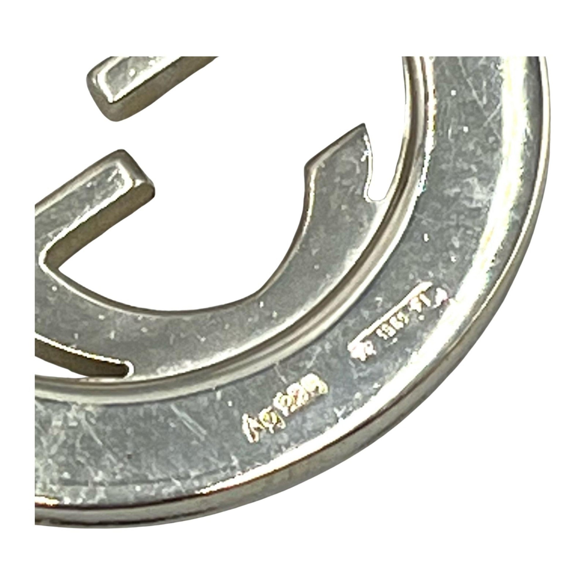 Gucci Men's Interlocking G Logo Necklace in Silver 925