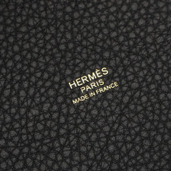Hermes Picotin Lock PM Handbag, Leather, Taurillon Clemence Women's, Black — New - Store Return