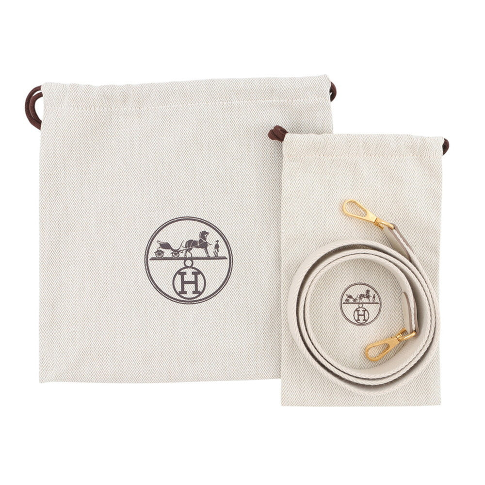 Hermes Evelyne TPM 111cm Amazon Beton Taurillon Clemence W stamp handbag women's HERMES — Like New