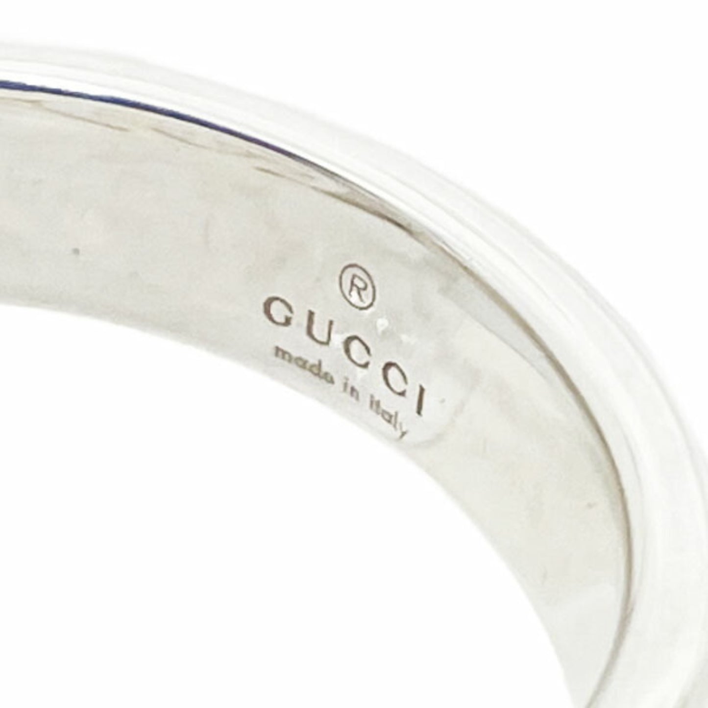 Gucci Interlocking G Brit Ring, made of Ag925 and SV925 silver, size 21 (approximately 20), 190483, GUCCI GG Mark, silver ring, AA-15999