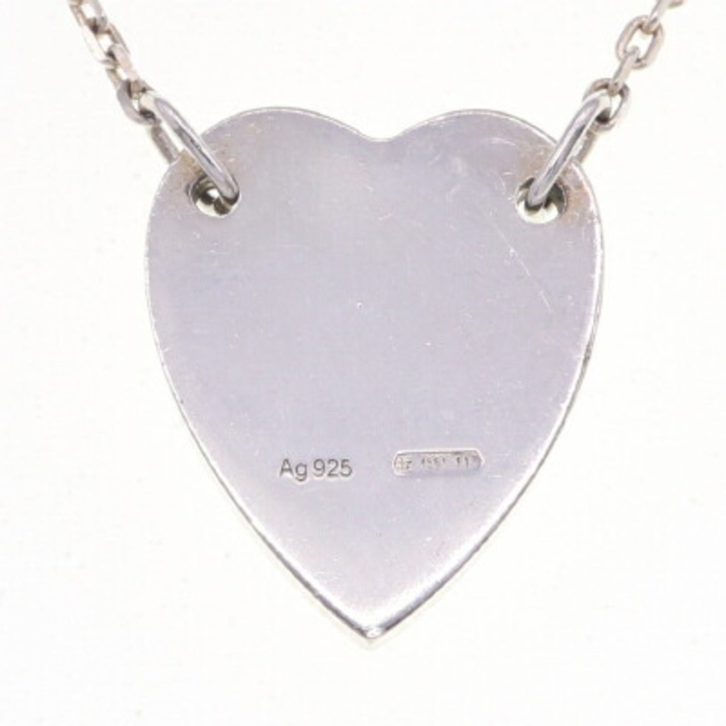 Gucci Necklace Heart Motif 223512 SV Sterling Silver 925 Pendant Women's GUCCI
