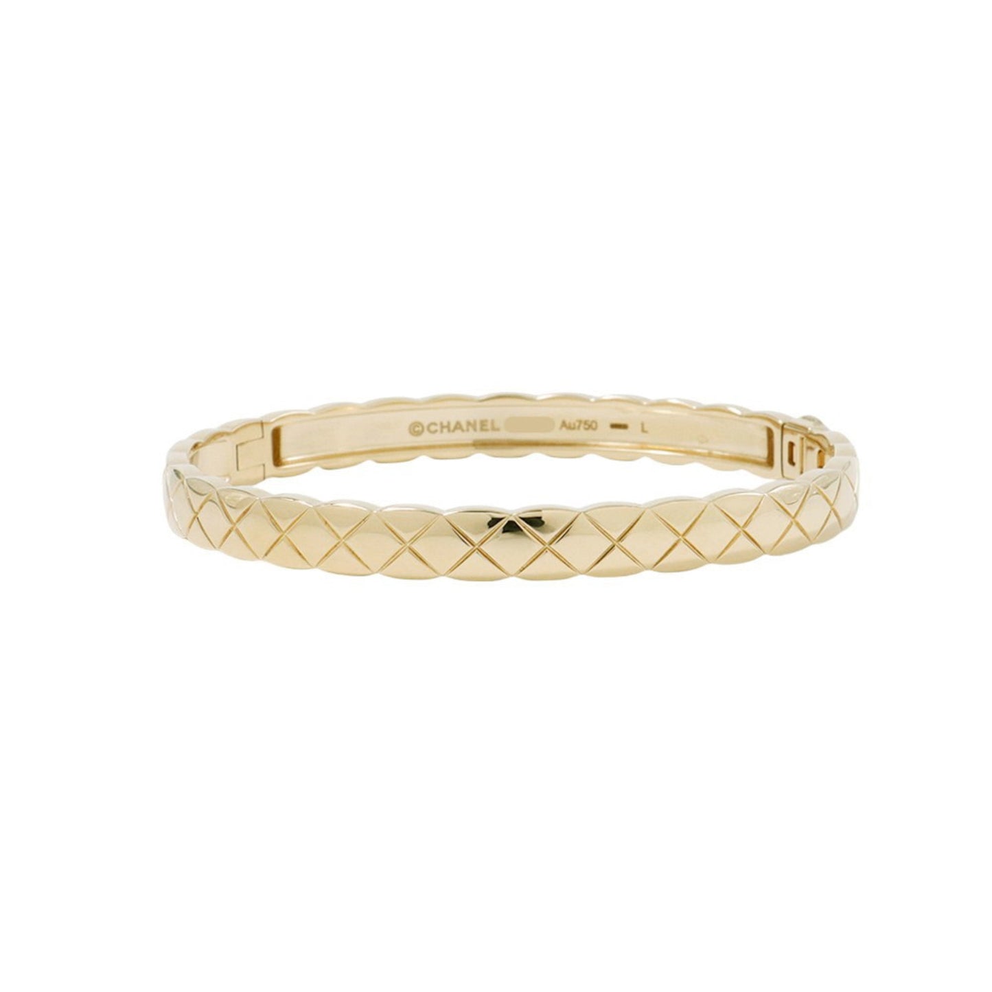 Chanel Coco Crush Collection Bracelet, 18K Yellow Gold, Size L, J13221, CHANEL Bangle