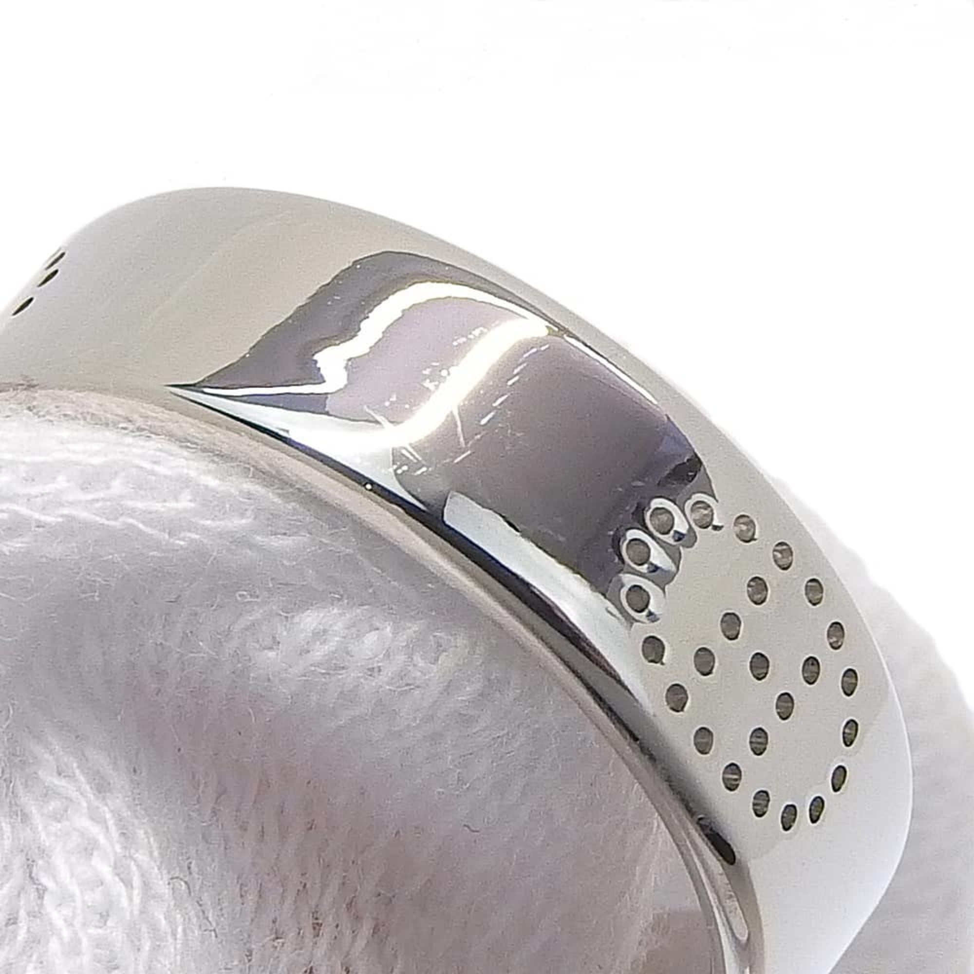 Hermes Eclipse Ring, approximately 6.3g, K18WG White Gold, Au750 stamped, size #49 (approximately US 8.5) — Like New