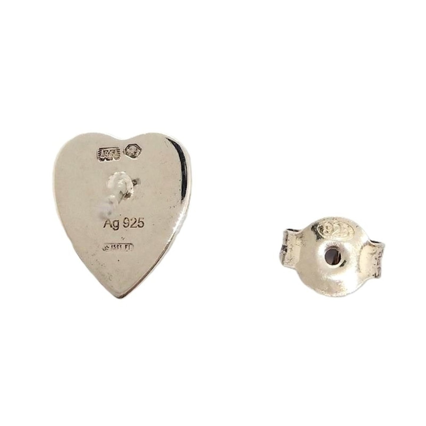 GUCCI Heart Shape Earrings SV925 Silver