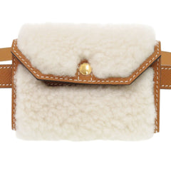 Hermes Kelly Pocket Teddy, Veau Epsom leather, wool, gold hardware, K stamp (made in 2025), waist bag, 0223HERMES — New - Store Return