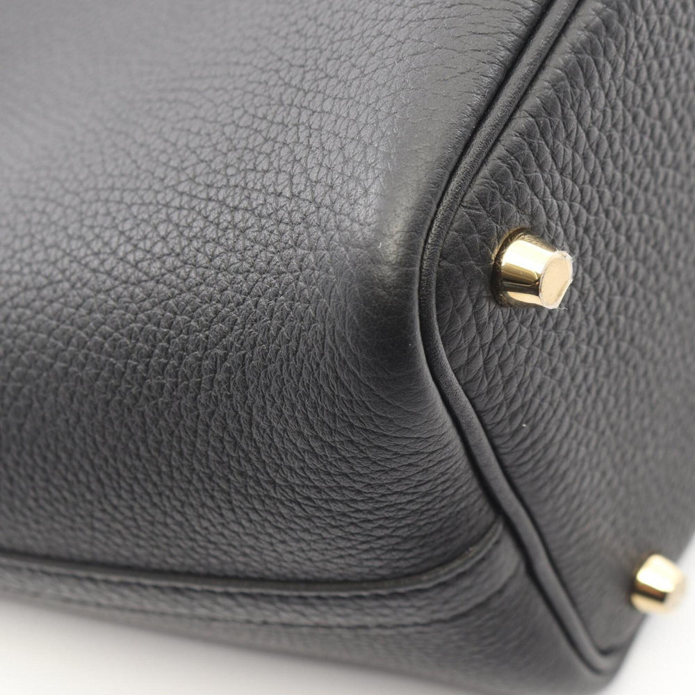 Hermes Picotin Lock PM Handbag, Leather, Taurillon Clemence Women's, Black, 056289CC — New - Store Return
