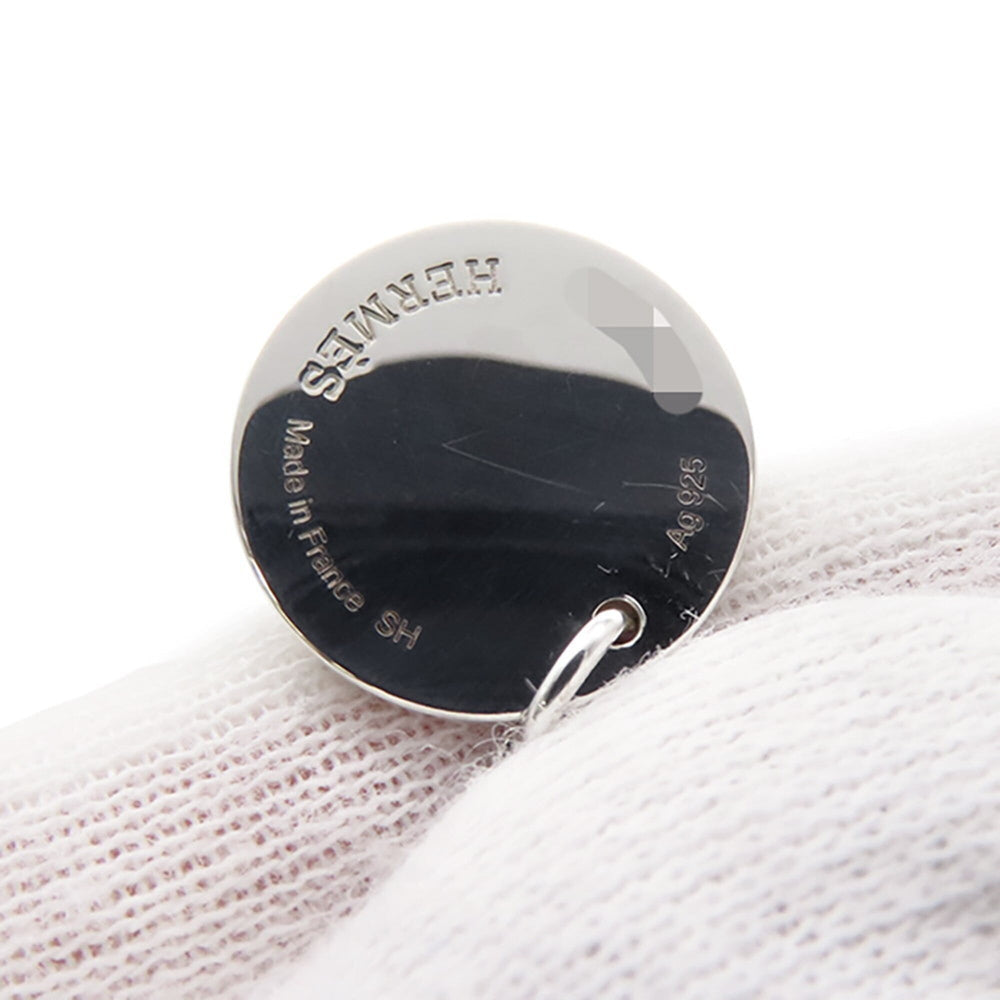 Hermes Ex-Libris PM Bracelet, SV925 Silver, 18KPG Pink Gold, Size SH. (HERMES bracelet) — Like New