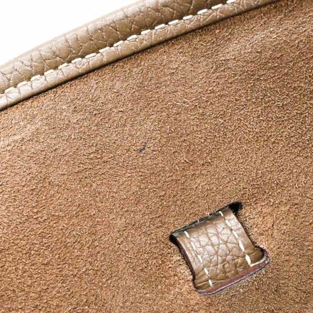 HERMES Evelyne 3 29 TPM Shoulder Bag, Leather, Taurillon Clemence, Etoupe #T — Like New