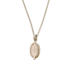 Unused Hermès Mini Maillon PM Pendant H100053FPD3, White Crème Metal Necklace, 1484HERMES — New - Store Return