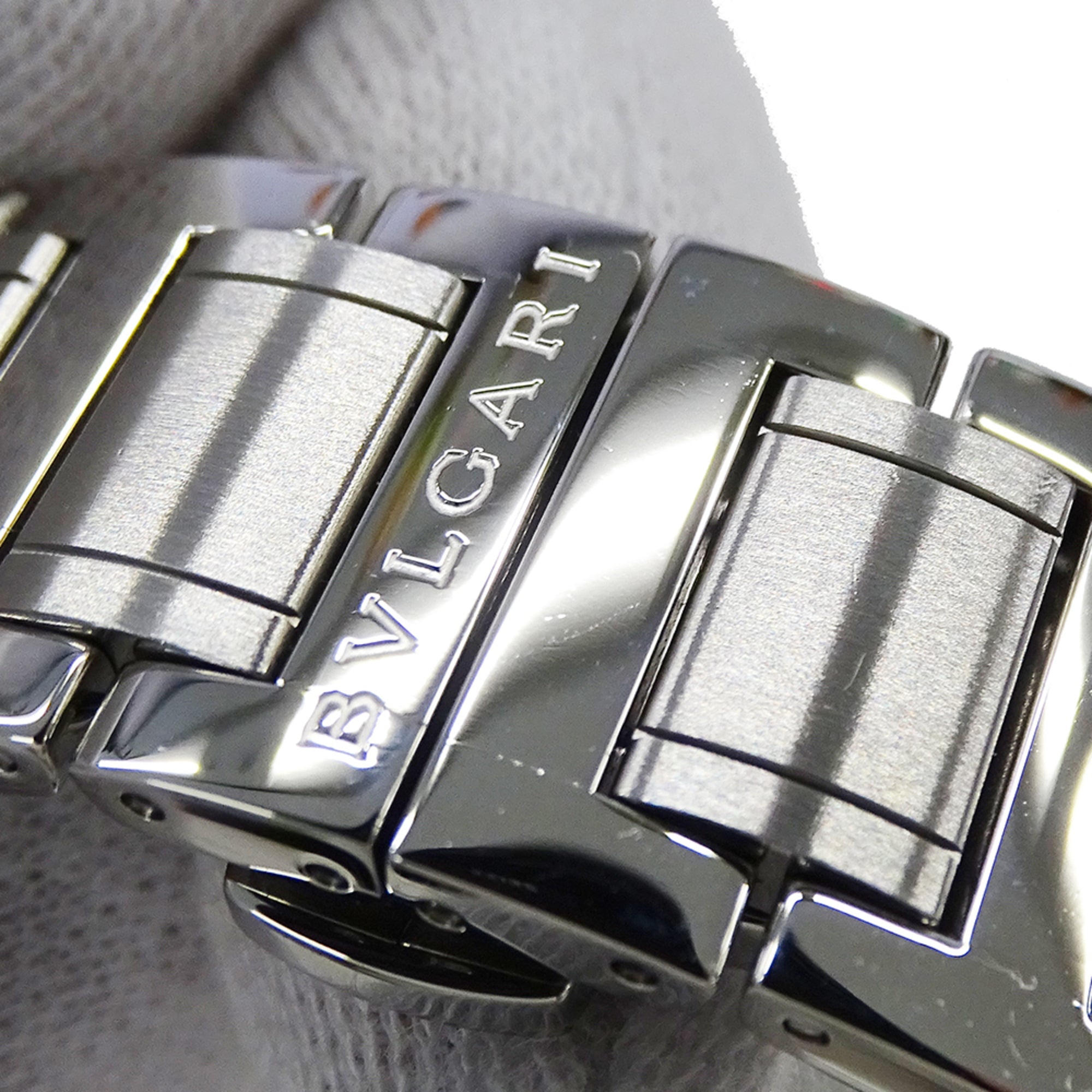 Bulgari BVLGARI Men's Watch, Brand: Chronograph Automatic AT Stainless Steel SS BB41SCH Silver Black — Good