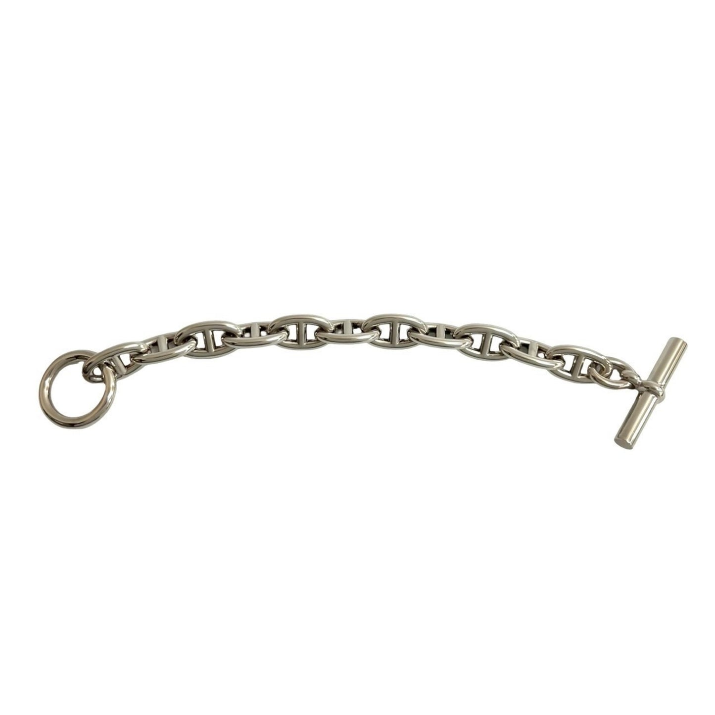 HERMES Chaine d'Ancre GM 11-link Sterling Silver 925 Chain Bracelet/Bangle, Silver, 80784