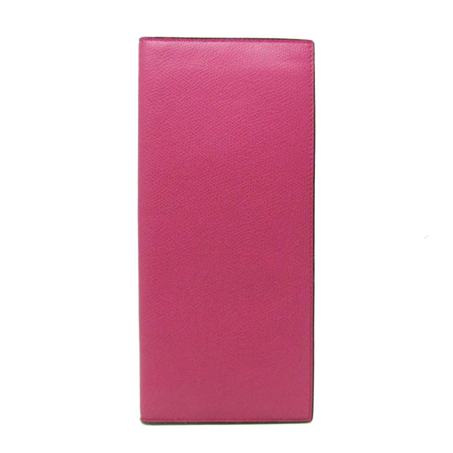 Valextra Women's Leather Long Bill Wallet (bi-fold) Pink