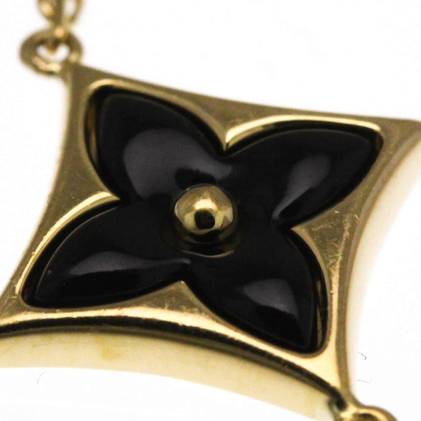 Louis Vuitton Bracelet Star Blossom Bracelet Yellow Gold (18K) Diamond,Onyx Charm Bracelet Onyx