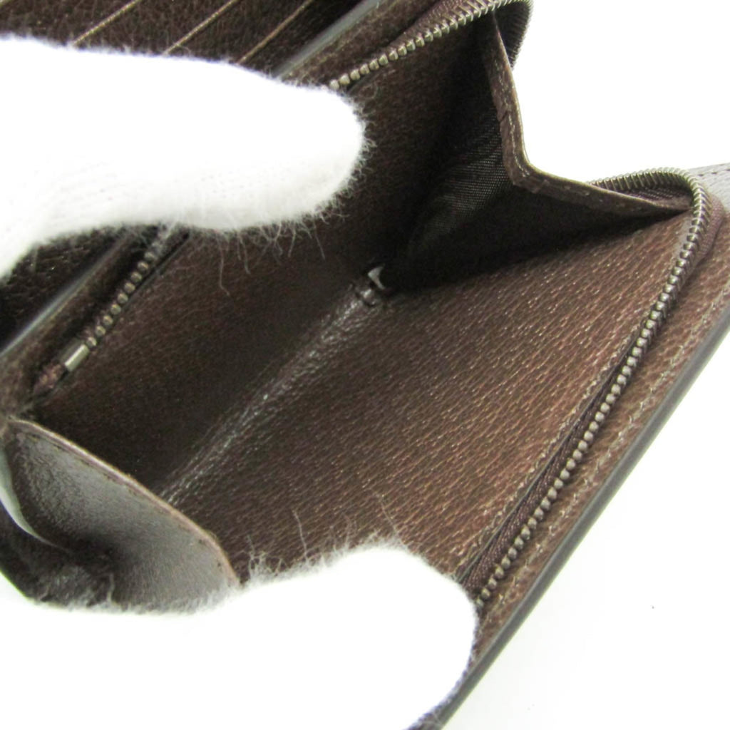 Gucci Bamboo Diana Jumbo GG 658635 Women's Canvas,Leather Wallet (bi-fold) Beige,Brown