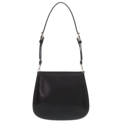 Unused Prada SPAZZOLATO 1BH188 Triangle Logo Leather Black 2-Way Shoulder Bag 0709PRADA — New - Store Return