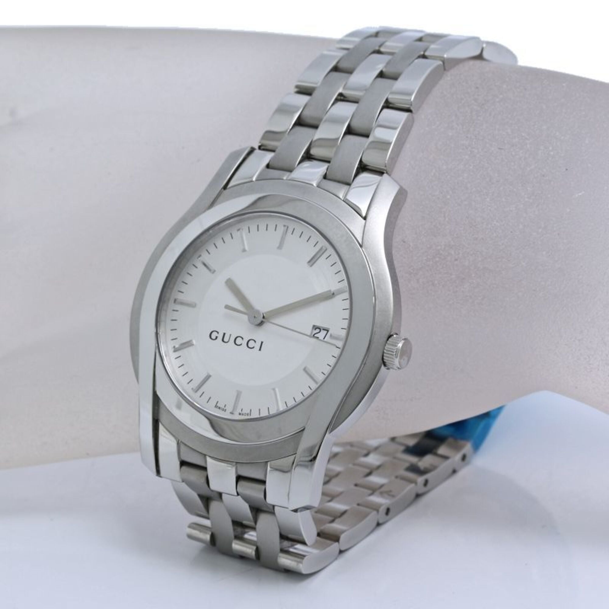 GUCCI G-Class YA055212 5500XL Men's Watch, Stainless Steel, 40570 — Very Good