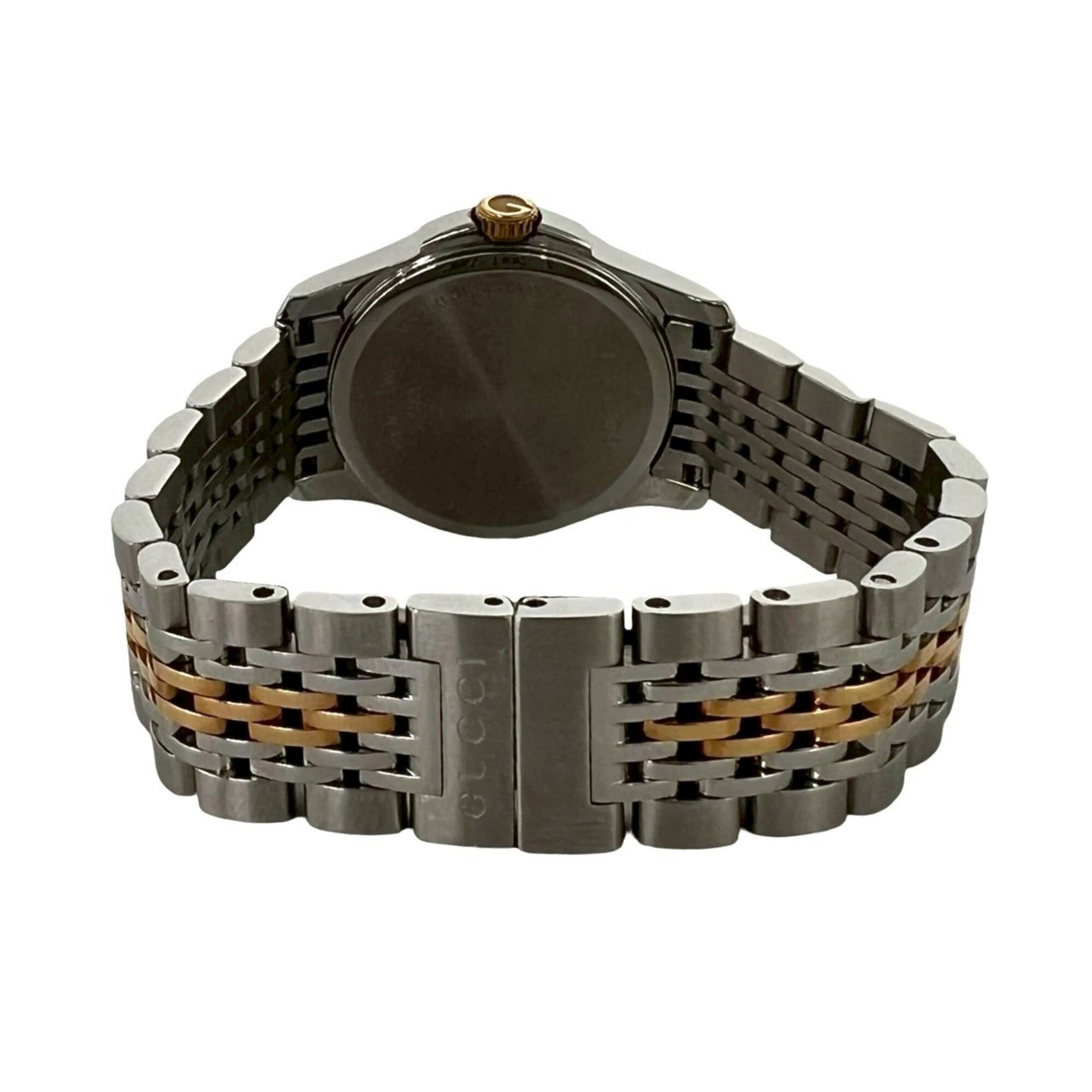 GUCCI GG Logo Stainless Steel Quartz Wristwatch, Silver, 32380 — Good