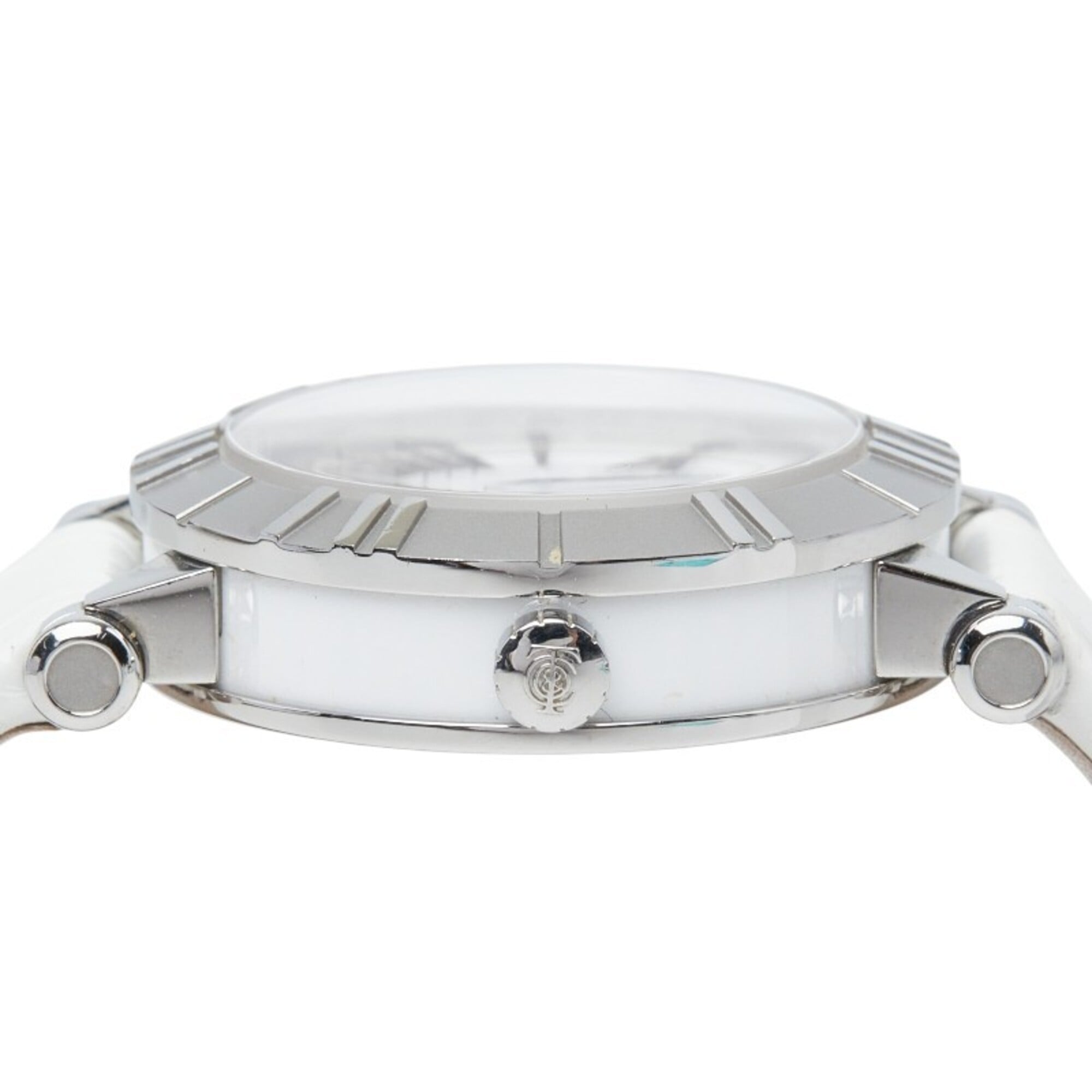 Tiffany & Co. Atlas Heart Watch Z1300.11.11A20A71A Quartz White Dial Stainless Steel Leather Strap Ladies' TIFFANY&Co — Good