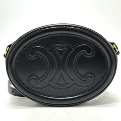 CELINE Triomphe crossbody bag Shoulder Bag Black — Like New