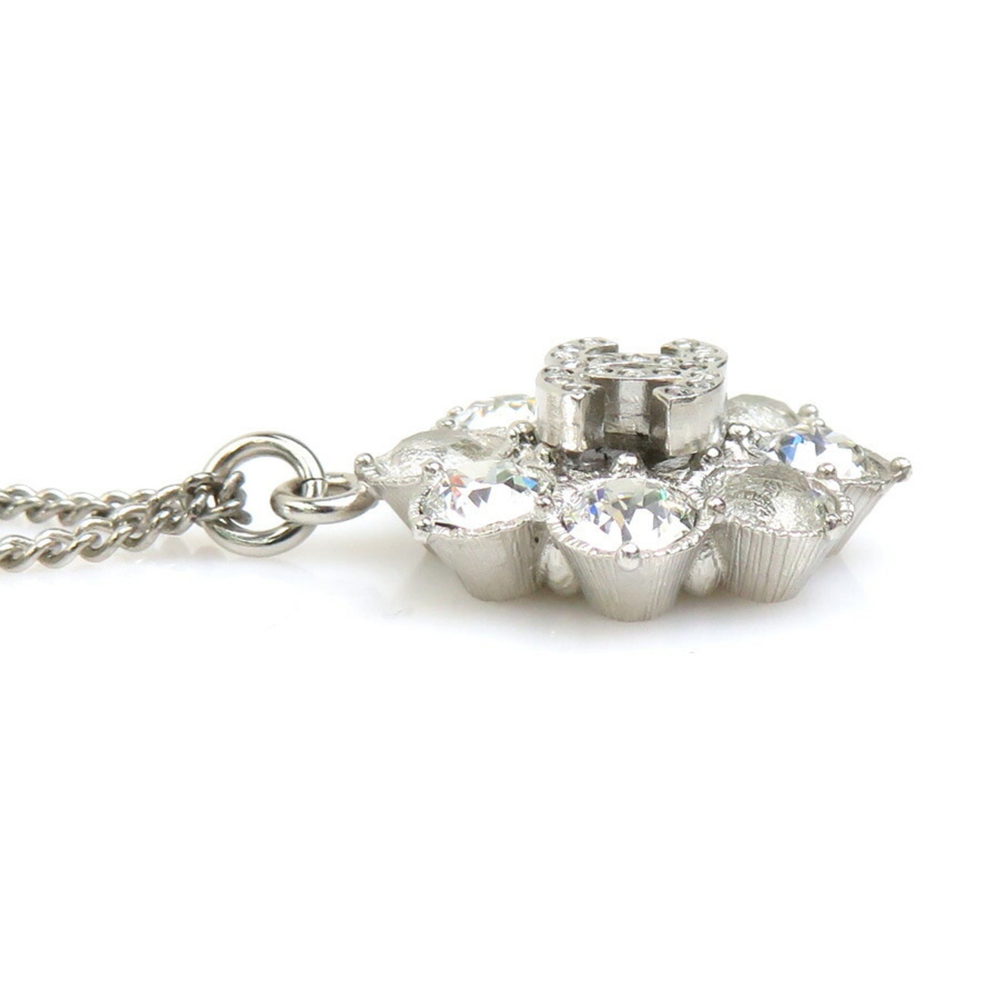 CHANEL Necklace Metal Silver Women's h31180j