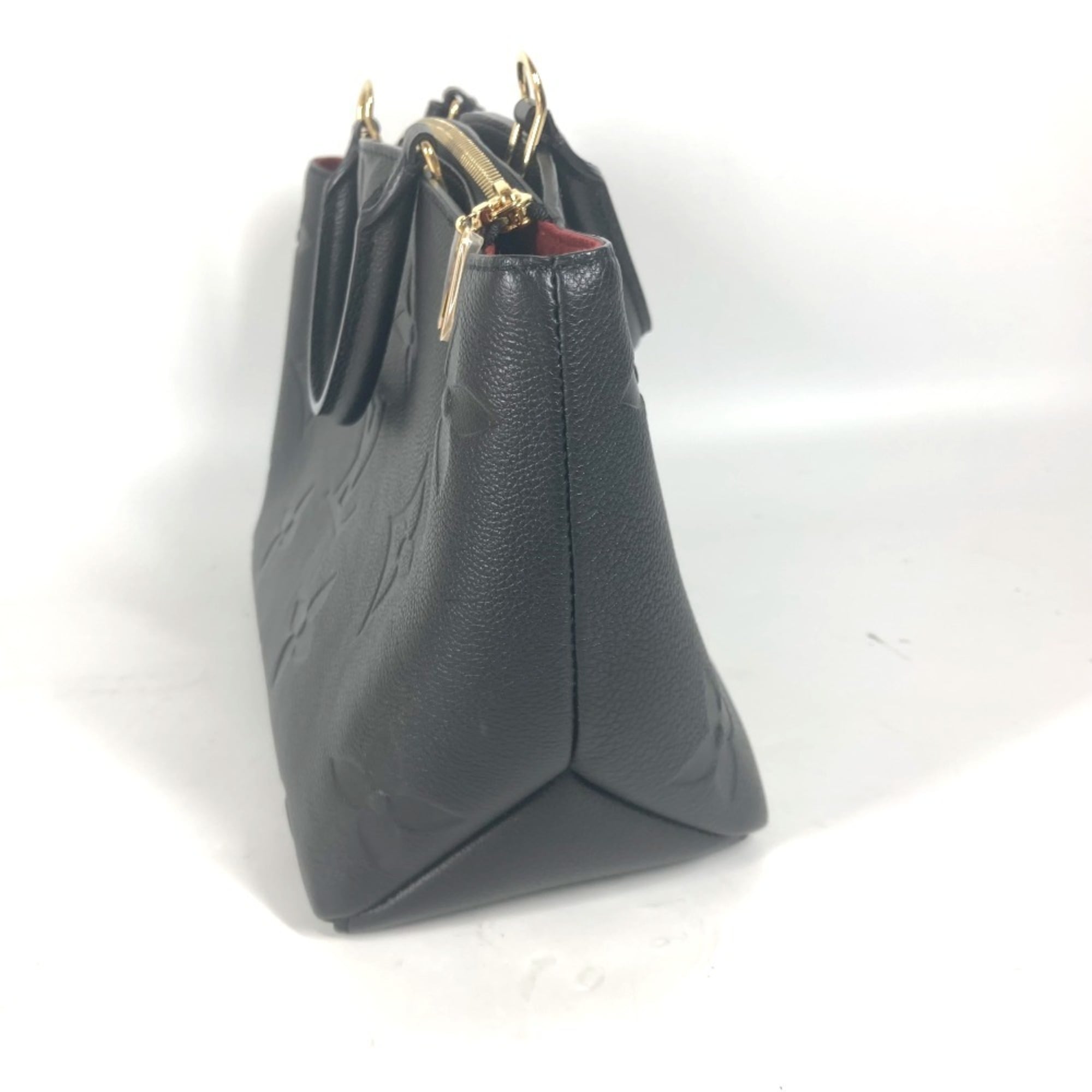 LOUIS VUITTON M58916 Monogram Empreinte Petit Palais PM Tote Bag Handbag Leather Women's Noir Black OT-241018-14 — Like New