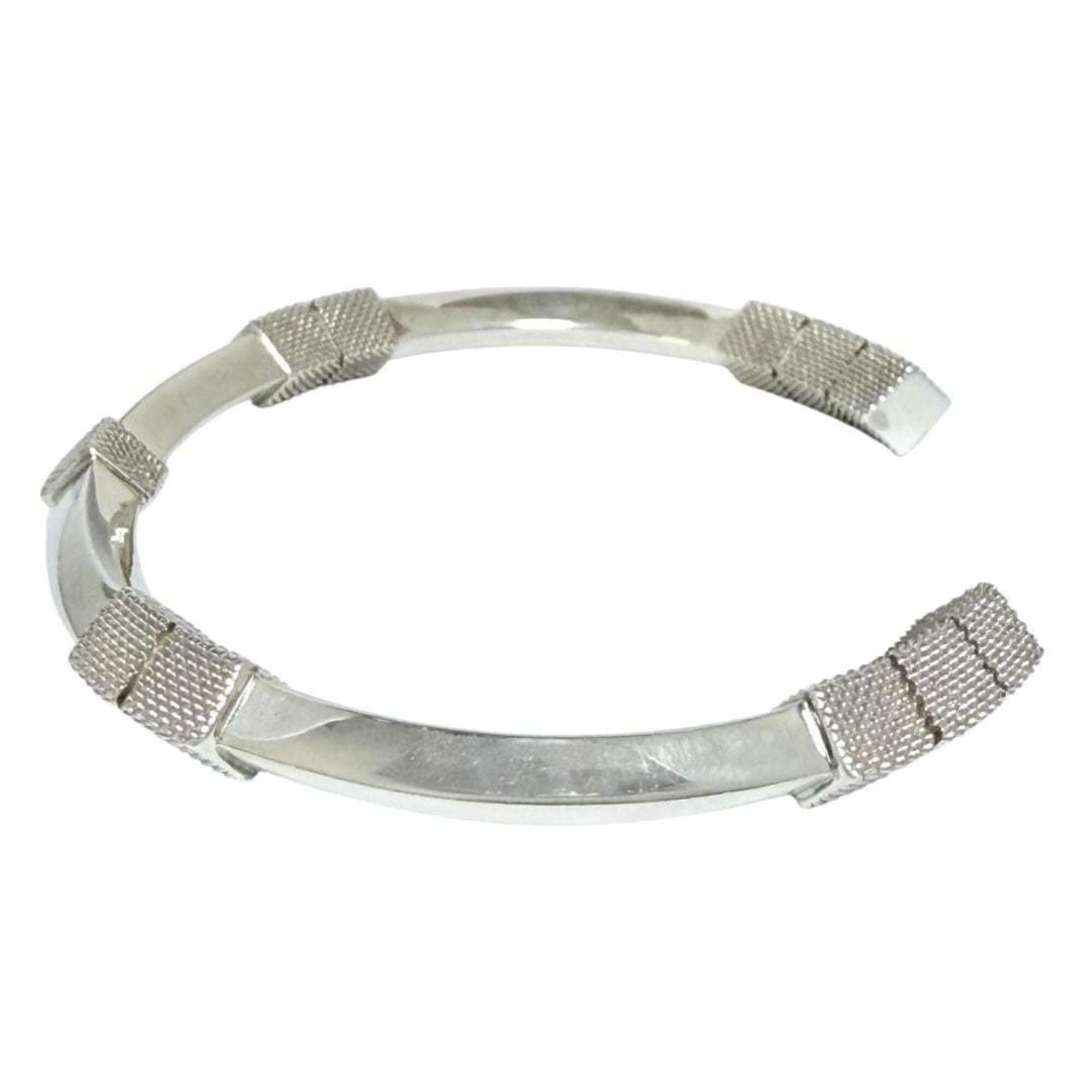 Bottega Veneta Men's and Women's Bangle Cuff Bracelet, Silver, Size M — Like New