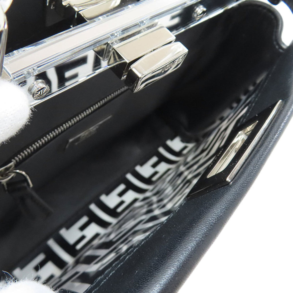 Fendi Peekaboo Mini 2-Way Handbag in Vinyl/Calf Leather for Women