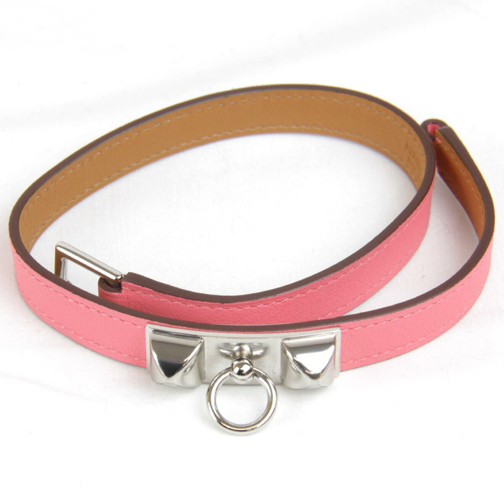 HERMES Rival de Bretour Bracelet Swift Pink Ladies — Like New